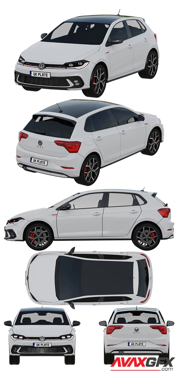 Volkswagen Polo GTI 2022 3D Model