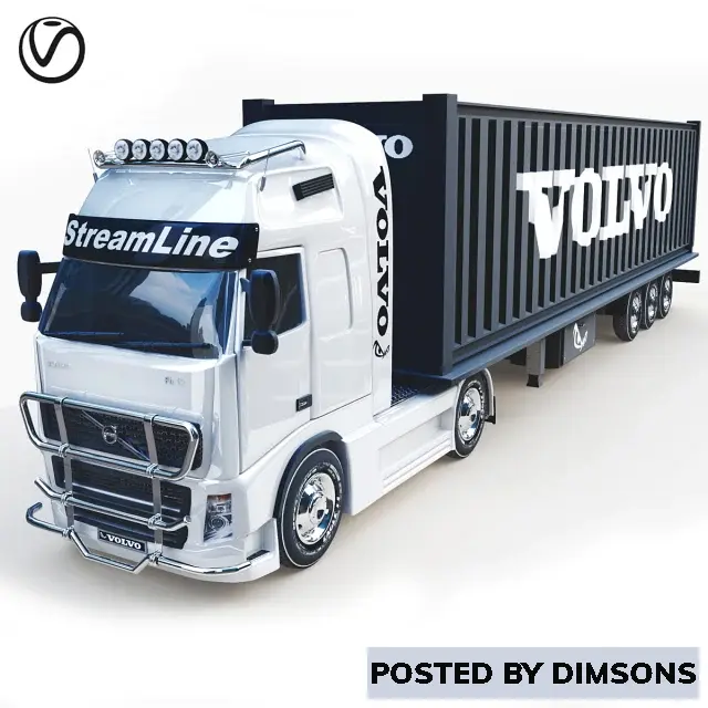 Vehicles, cars Volvo FH12 - 3D Model