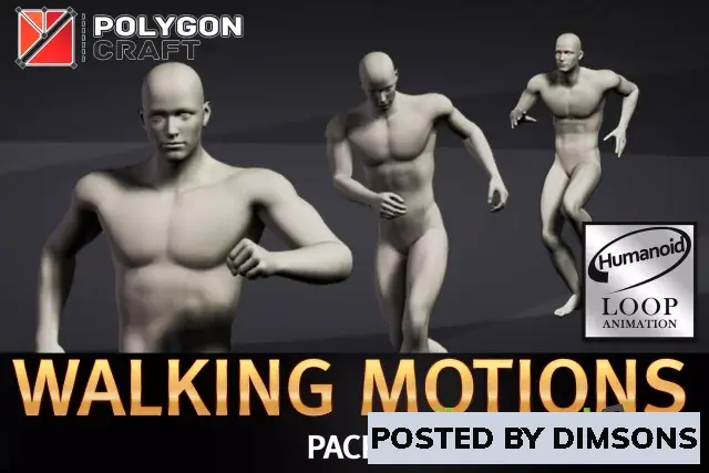 Unity Animations Walking Motions Pack 1 v2.0