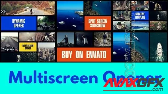 Multiscreen Slideshow | Typography Intro | Split Screen Opener 49779144 Videohive