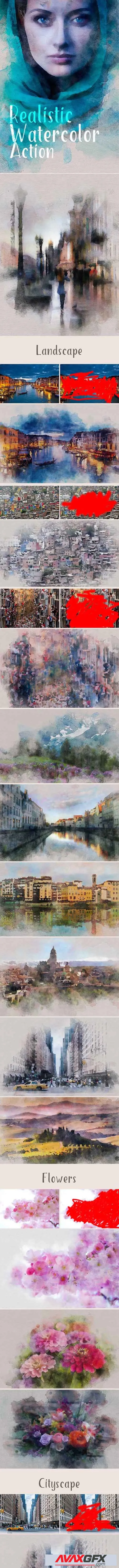 Realistic Watercolor Action 20120381