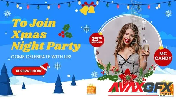 Merry Christmas Night Party Slideshow 49869900 Videohive