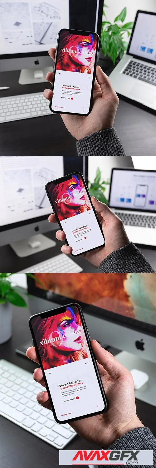 iPhone X Mockup Set PSD