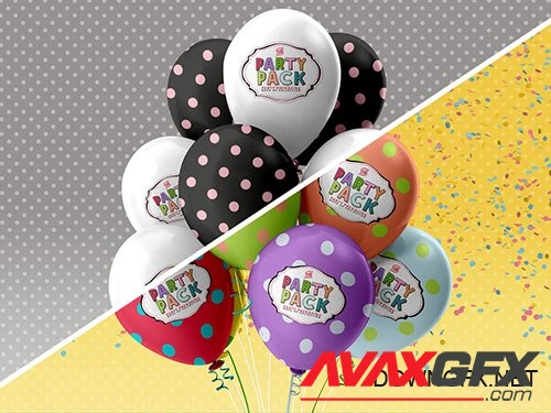 Party Balloons Mockup 215870005