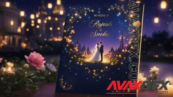 Luxurious Golden 3D Wedding Invitation Slideshow 49920950 Videohive