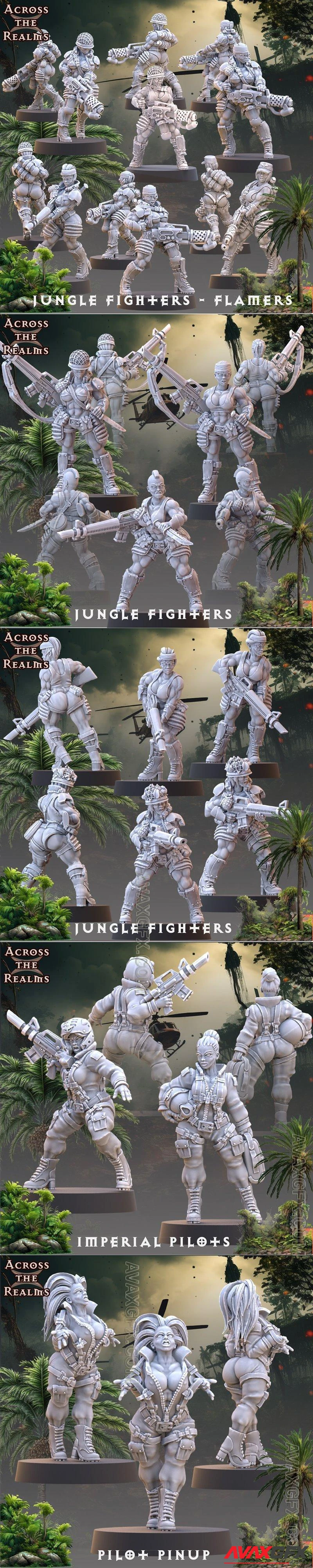 Across the Realms - Jungle Fighters November 2023 - STL 3D Model