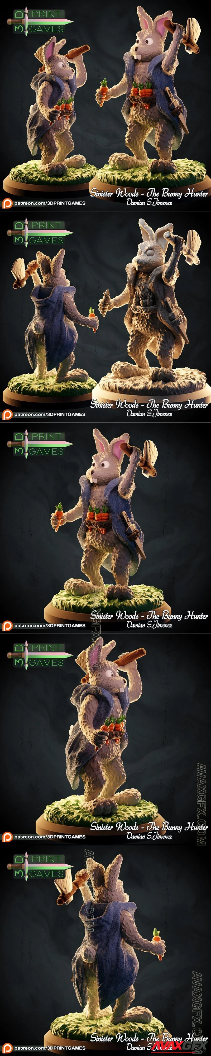 Bunny Hunter - STL 3D Model