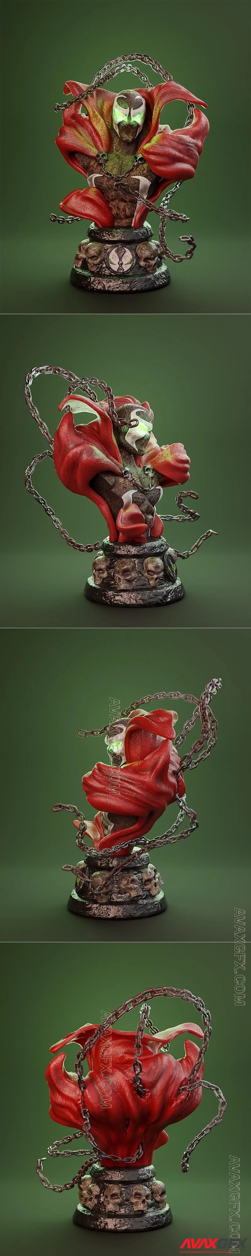 Bust Spawn fan art by Inspyre - STL 3D Model