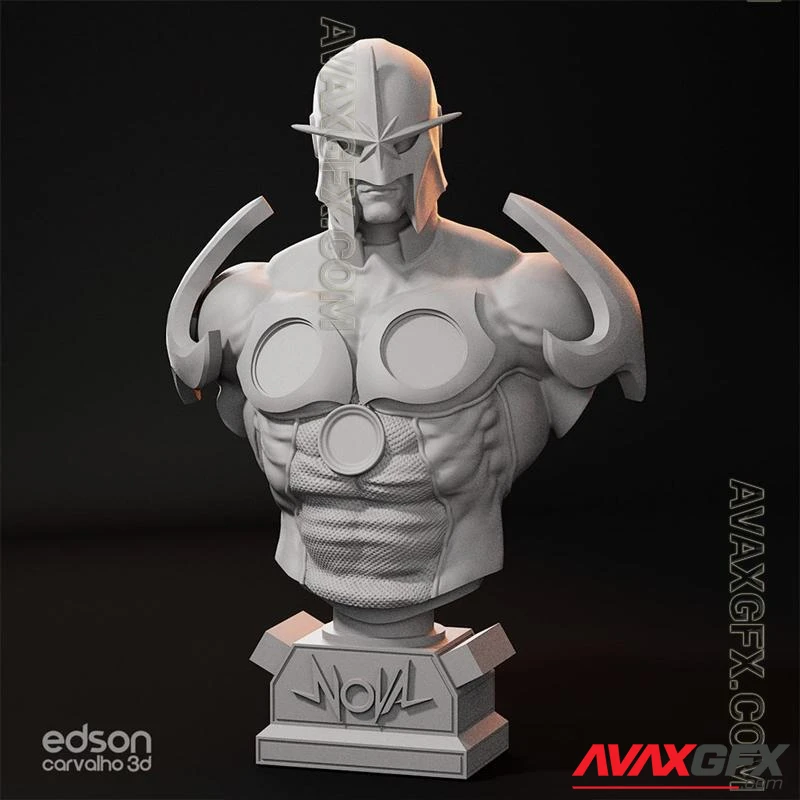 Nova bust Marvel - STL 3D Model