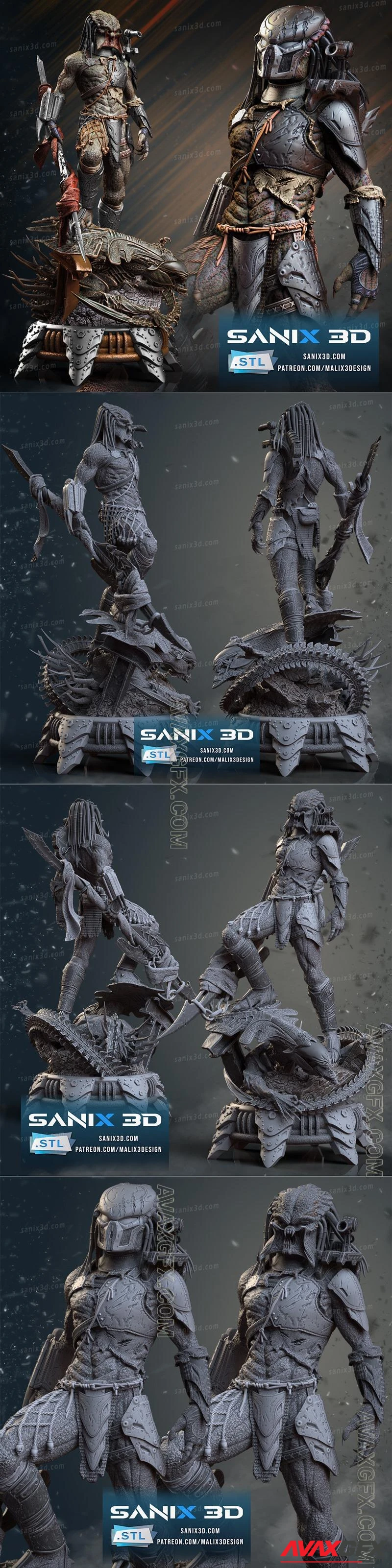 Sanix - Alien vs Predator - STL 3D Model