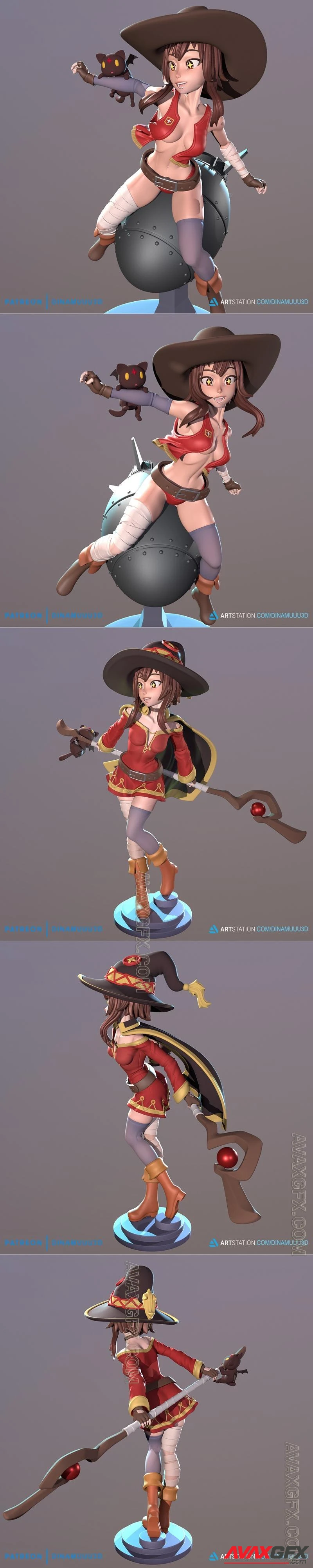 DiNamuuu3D - Megumin Explosion - STL 3D Model