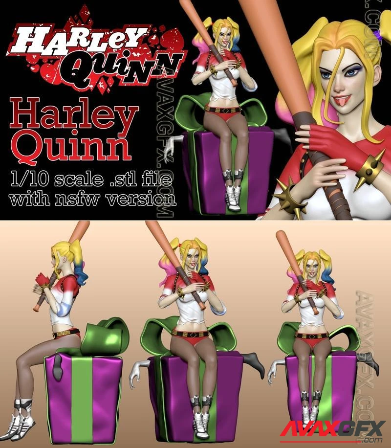 Pggasta 3D - Harley Quinn - STL 3D Model