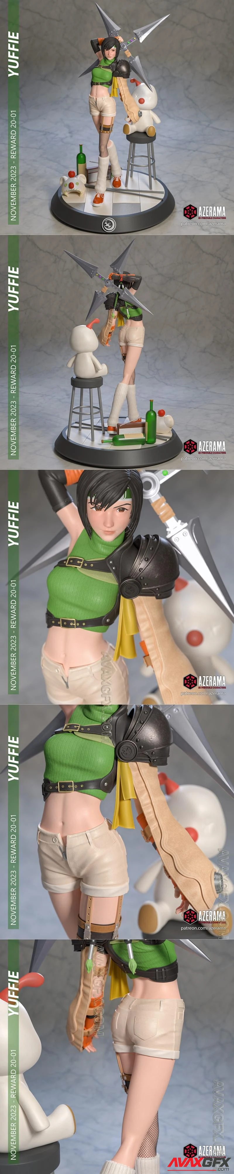 Azerama - Yuffie - STL 3D Model