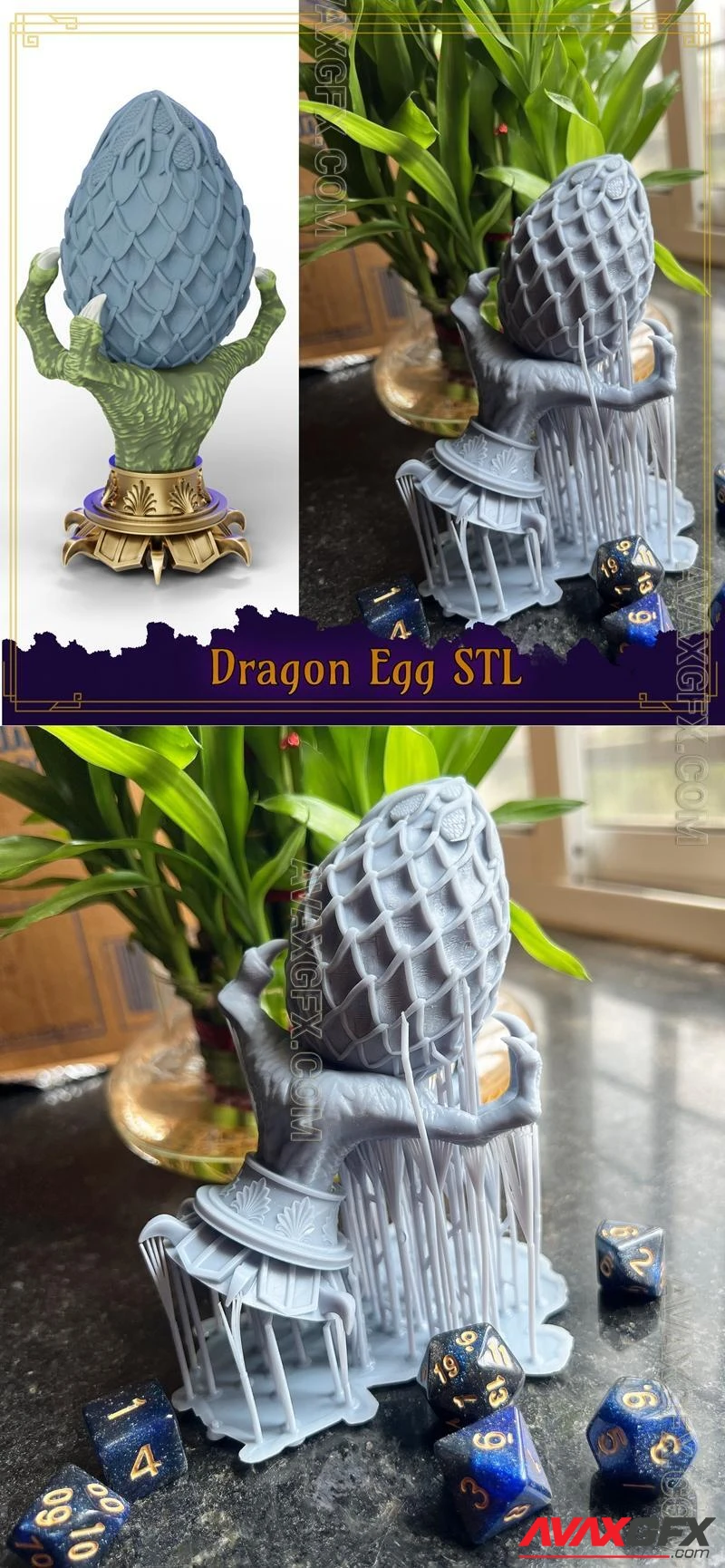 Dragon Egg - STL 3D Model