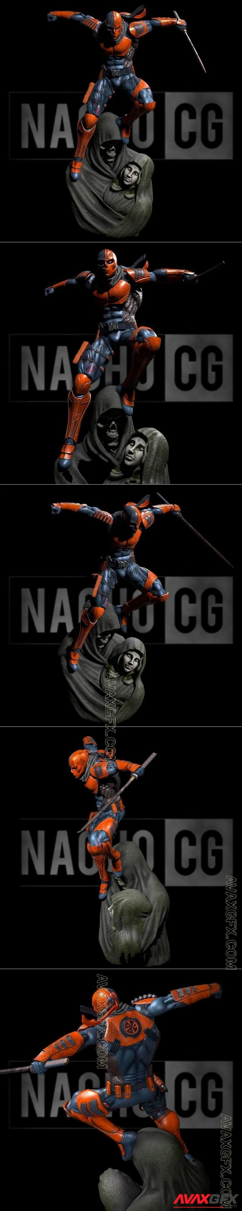 Fan Art - Deathstroke Statue - STL 3D Model