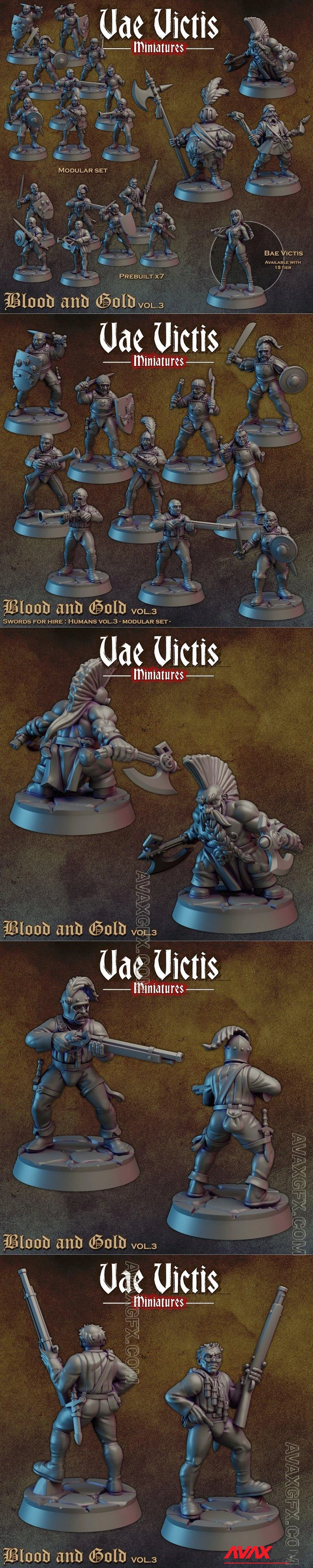 Vae Victis Miniatures - Blood and gold vol 03 November 2023 - STL 3D Model