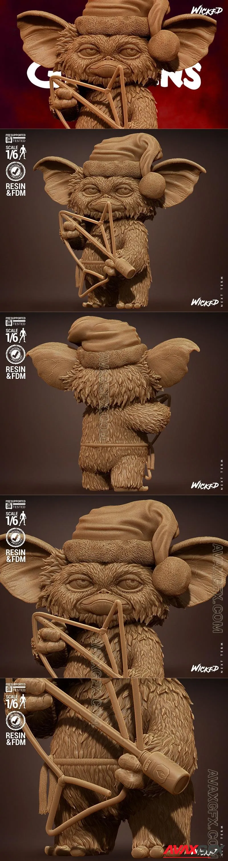 Wicked - Gremlins Gizmo Sculpture - STL 3D Model