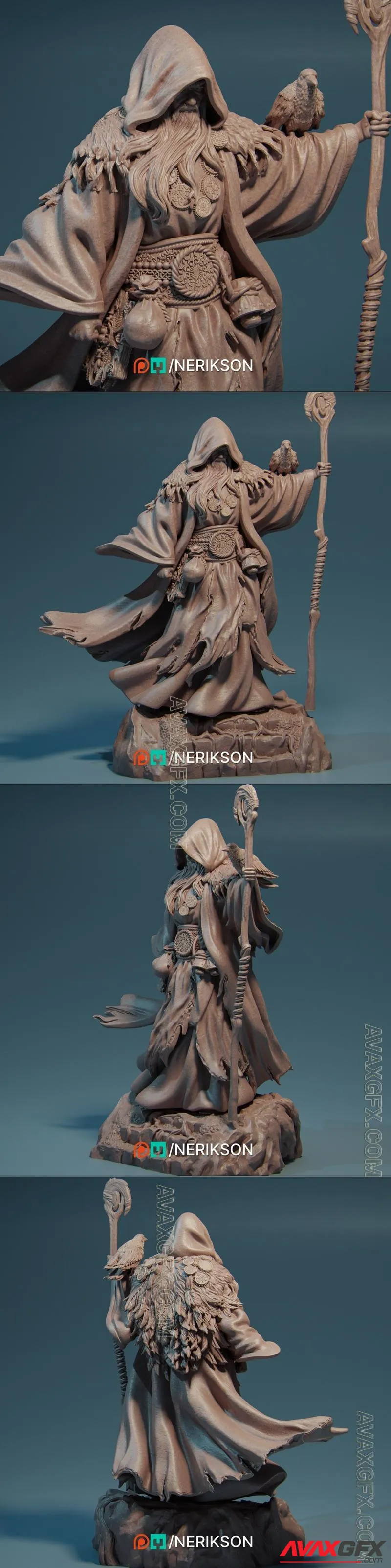 Nerikson - Merlin the Wizard - STL 3D Model