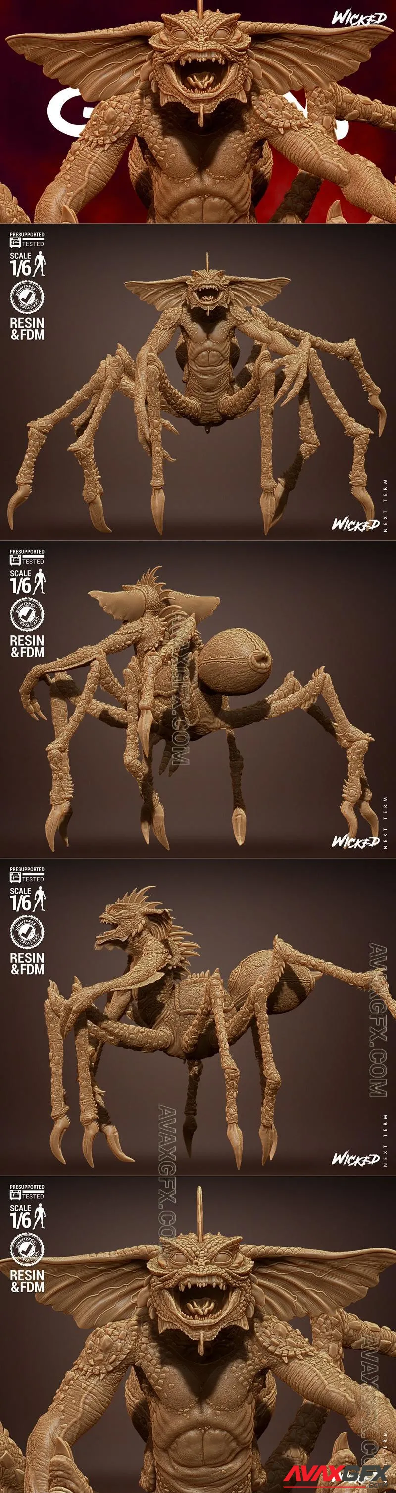 Wicked - Gremlins Spider Sculpture - STL 3D Model