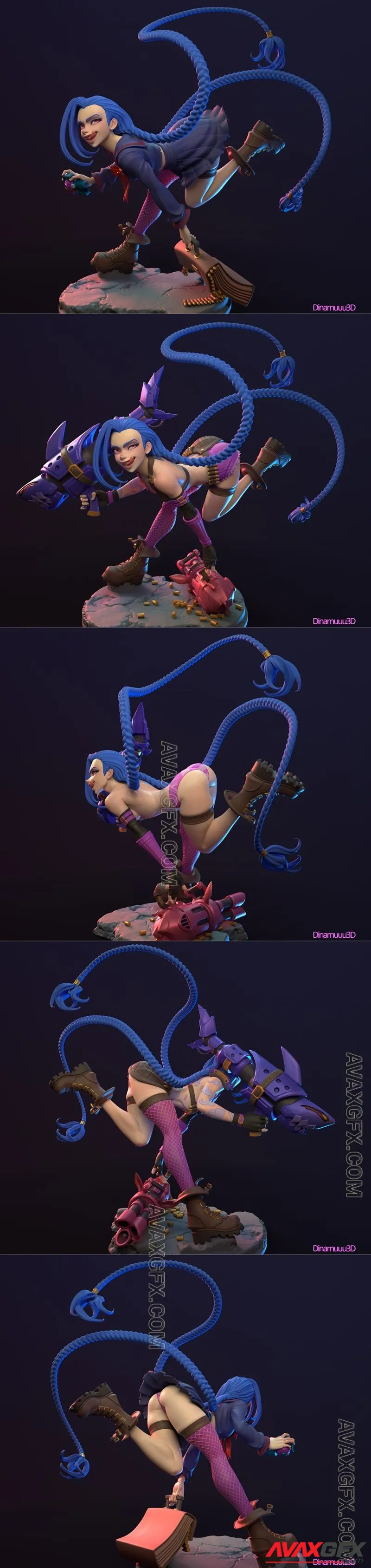 Dinamuuu3D - Jinx - STL 3D Model