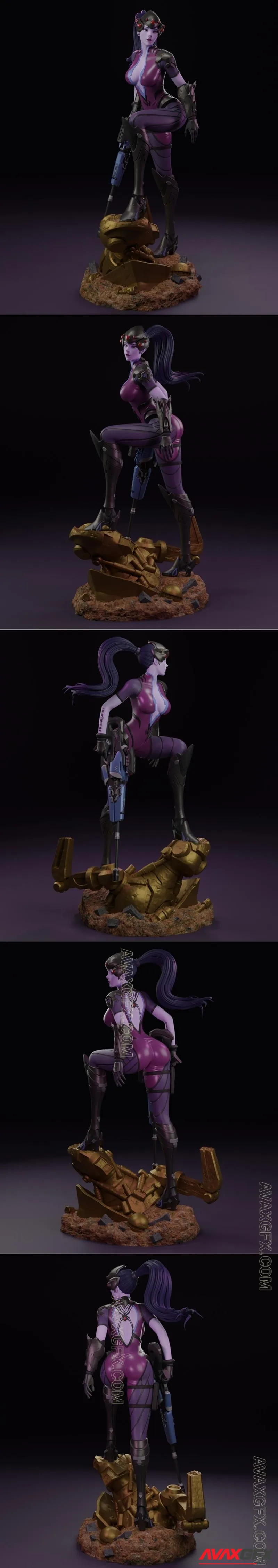 Uroboros3d - Overwatch Widowmaker - STL 3D Model