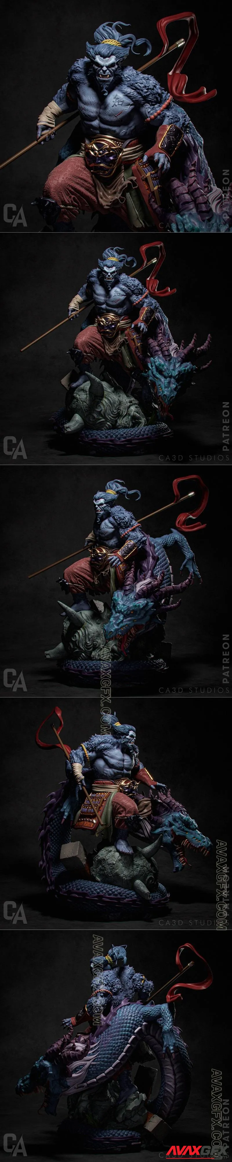 Ca 3d Studios - Beast Samurai - STL 3D Model