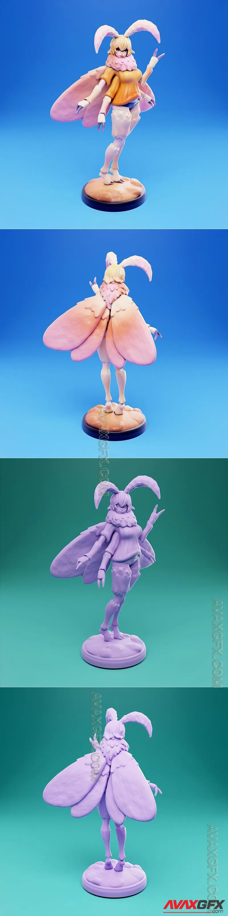 Soleil Moth - STL 3D Model