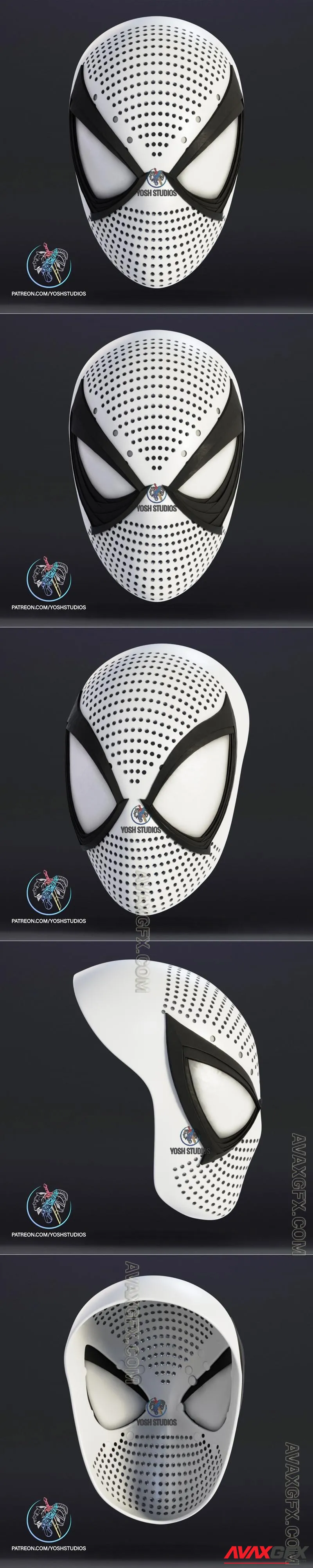 Anti Venom Face shell - STL 3D Model