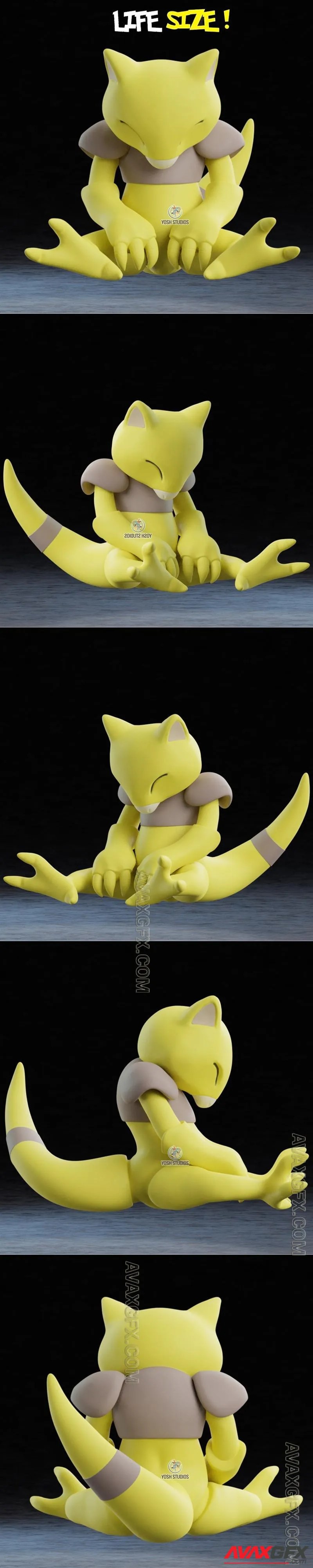 Life Sized Abra - STL 3D Model