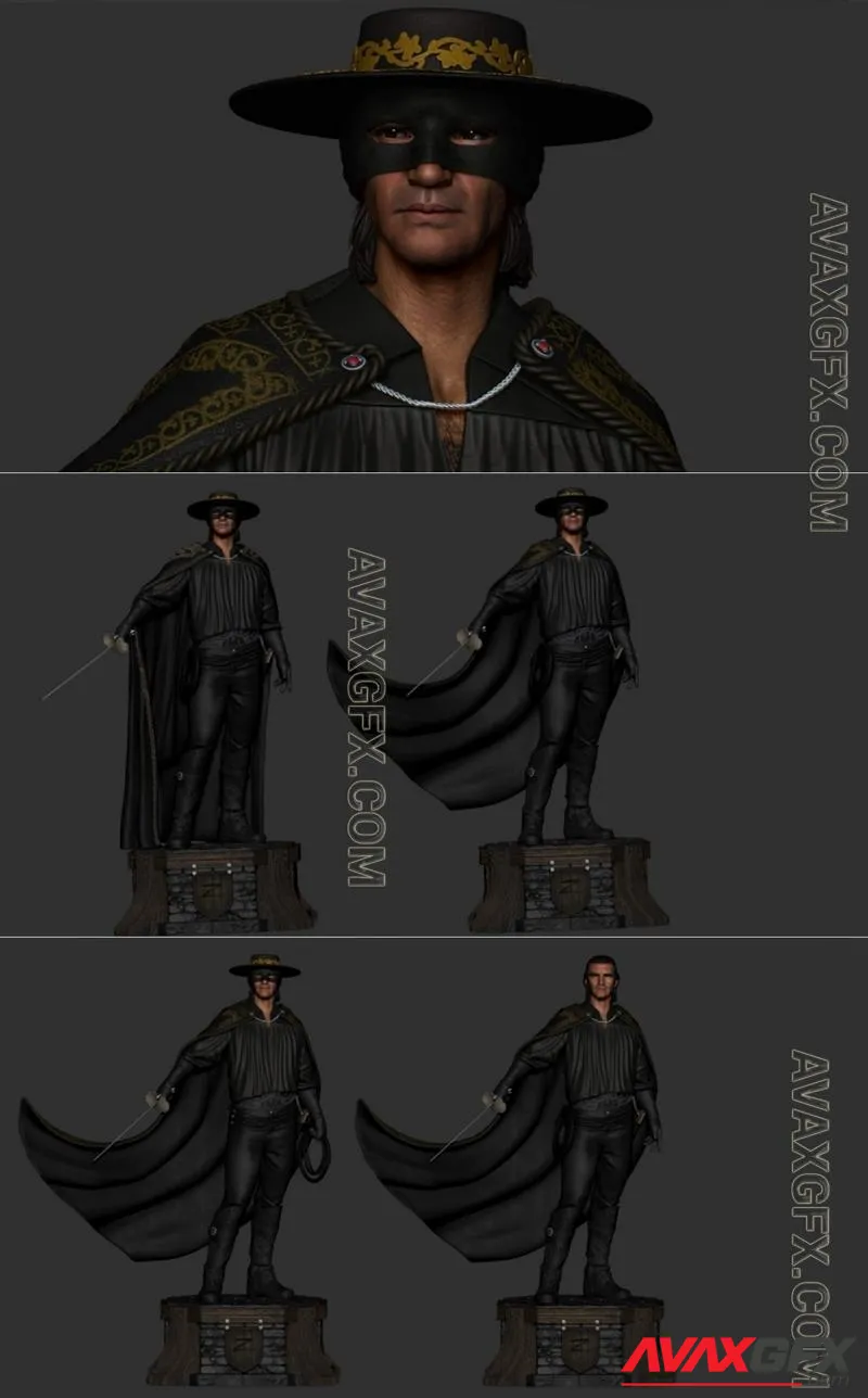 Zorro - STL 3D Model