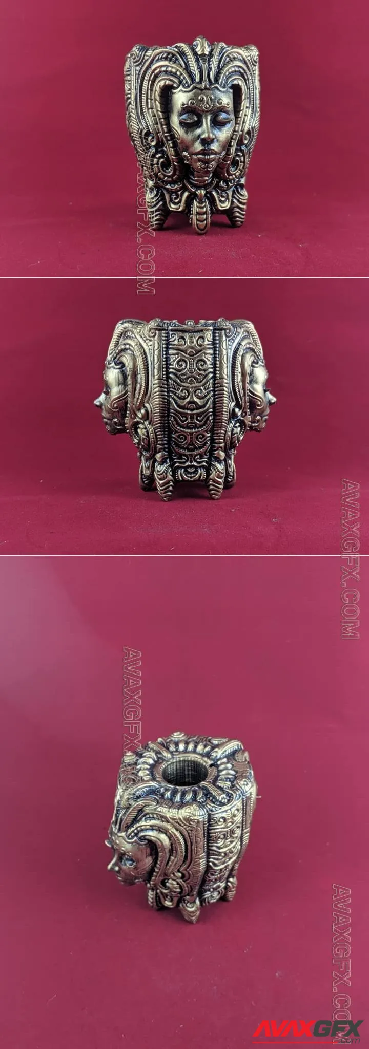 Ornate Pen Holder - Zane Rogers - STL 3D Model