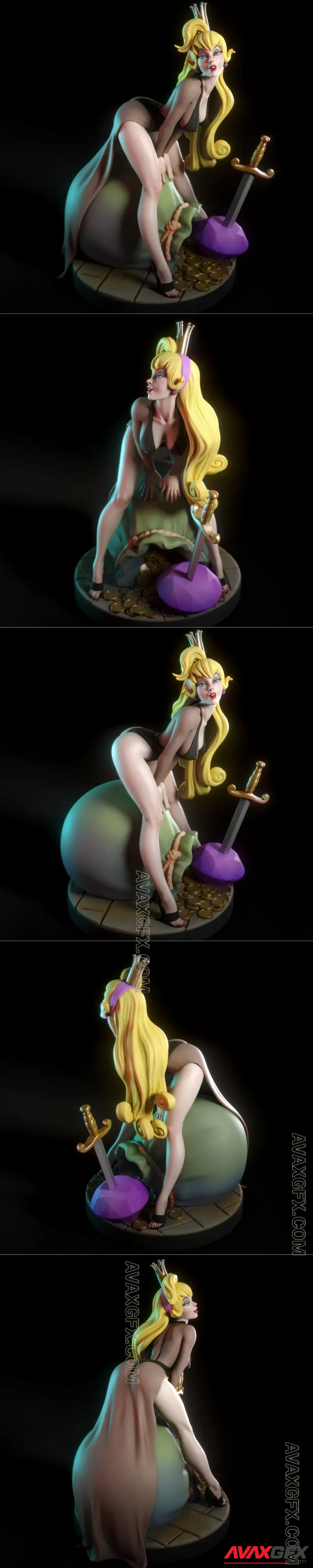 Torrida Minis - Princess Daphne - STL 3D Model