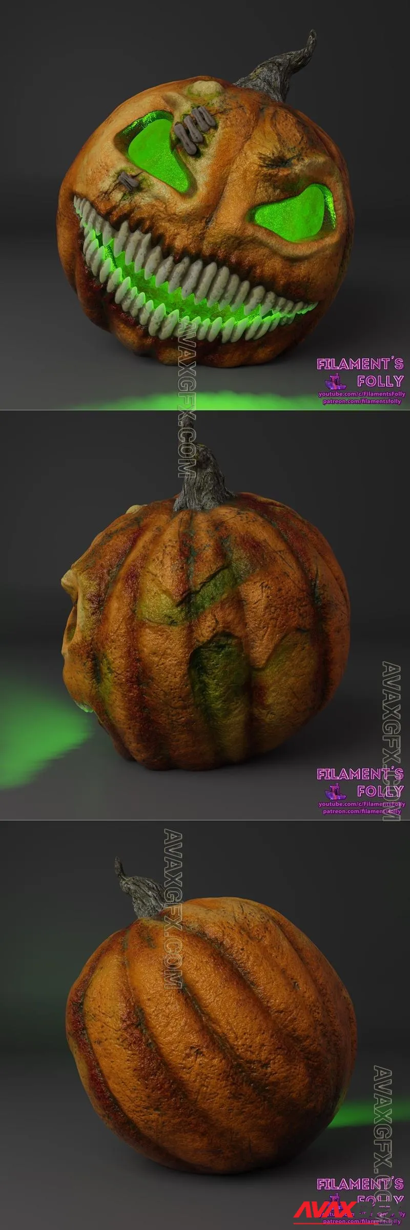 Jack o Lantern - STL 3D Model