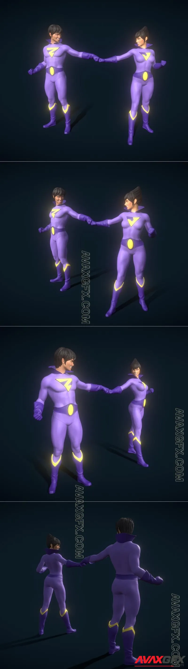 Wonder Twin models - STL 3D Model