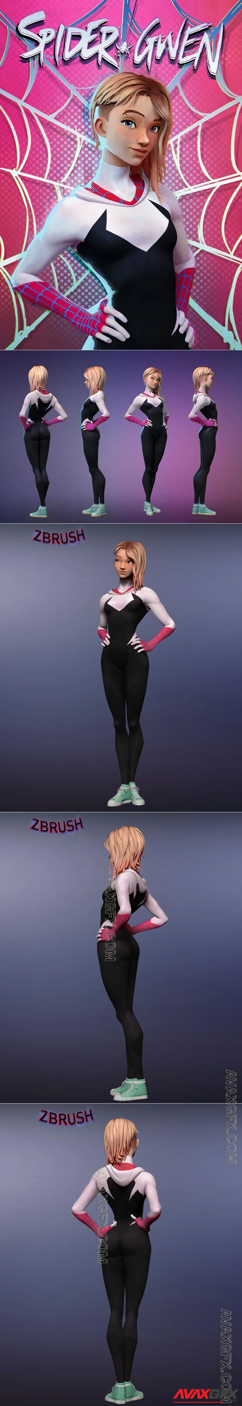 Neka - Spider Gwen - STL 3D Model