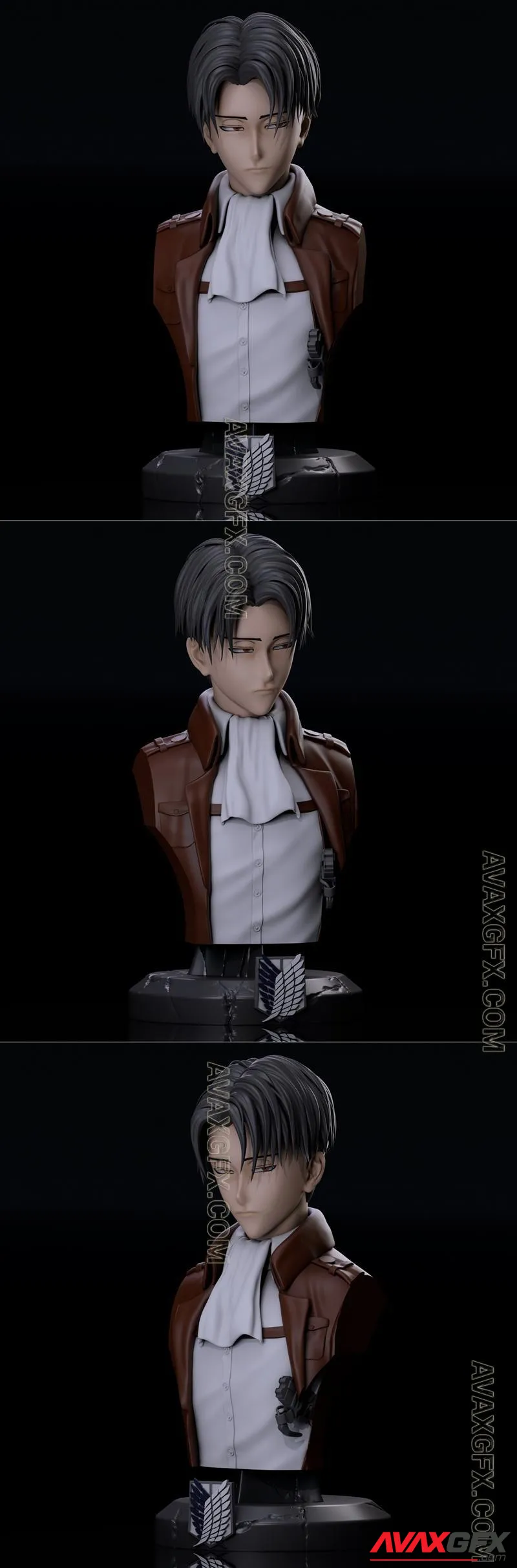 Levi Ackerman, atack on titan - STL 3D Model