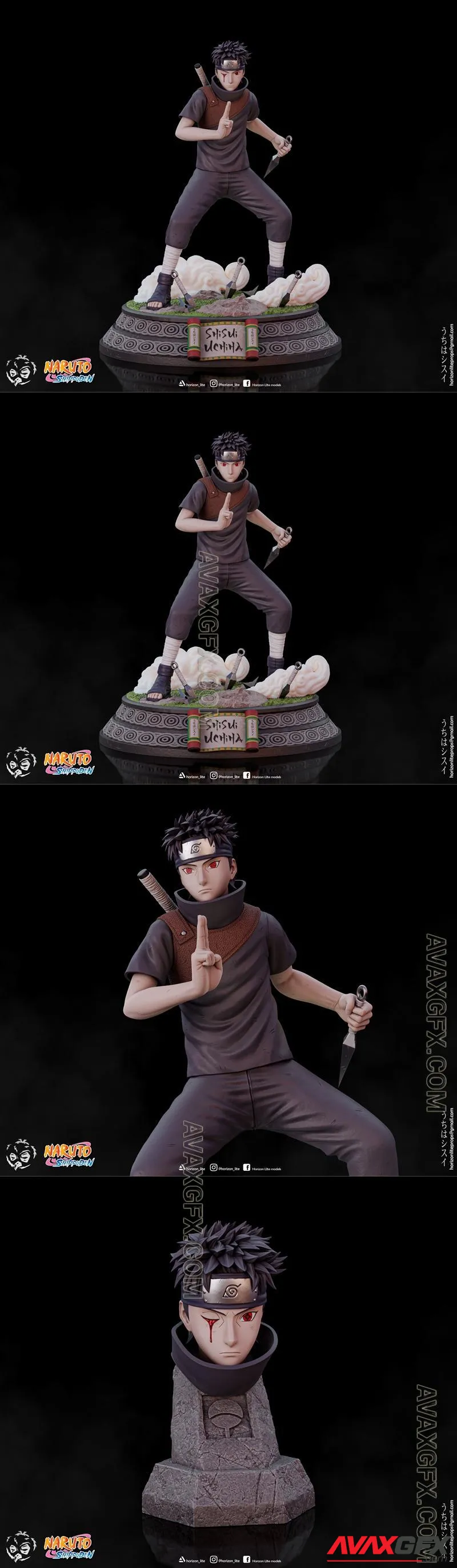 Shisui Uchiha - STL 3D Model