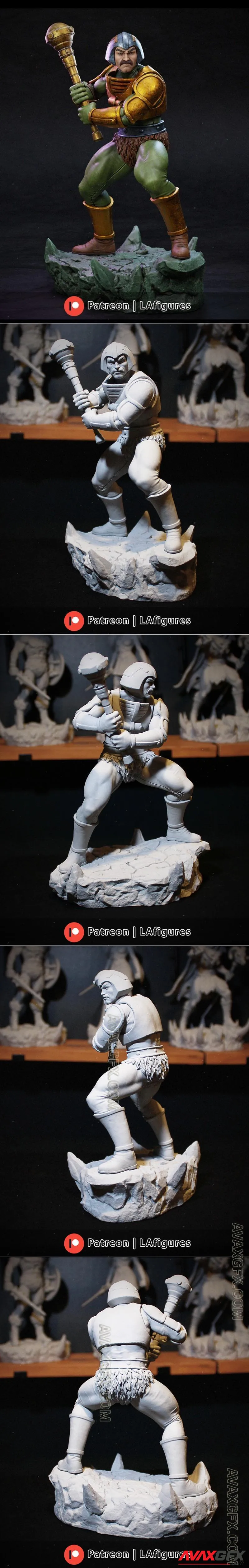 L.A Figures - Man At Arms - STL 3D Model