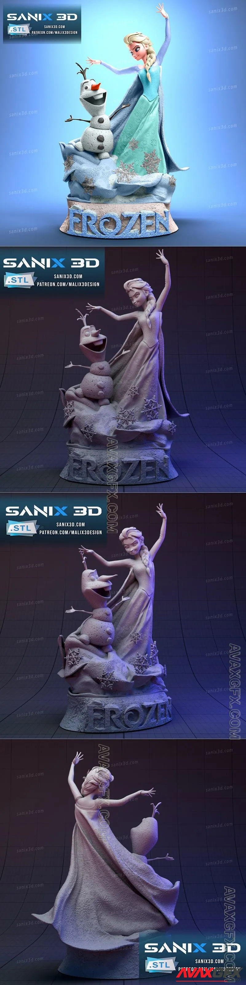 Sanix - Frozen - STL 3D Model