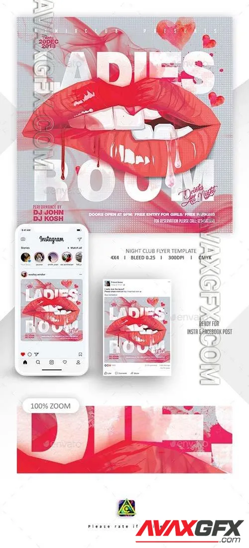 GraphicRiver - Ladies Night Flyer Template - 22946935