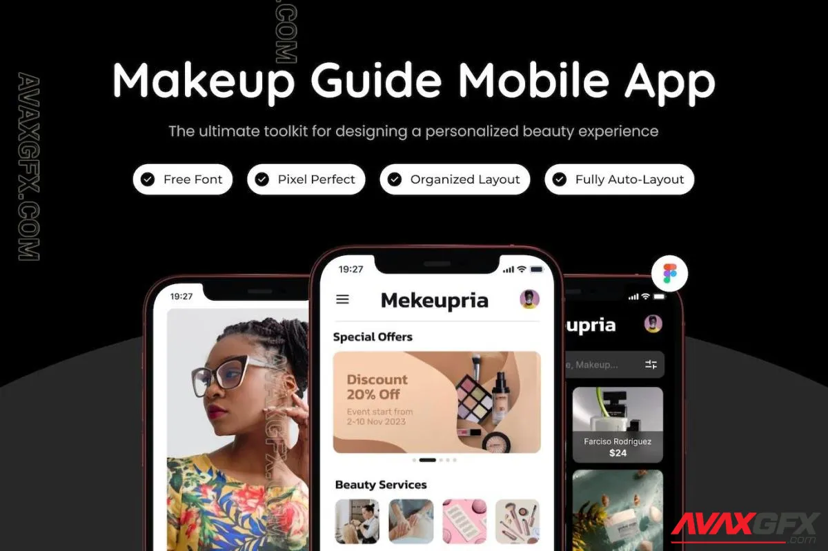 Makeup Guide Mobile App Template PMFR49L