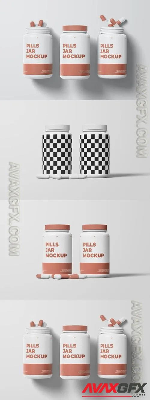 Pills Jar Mockup