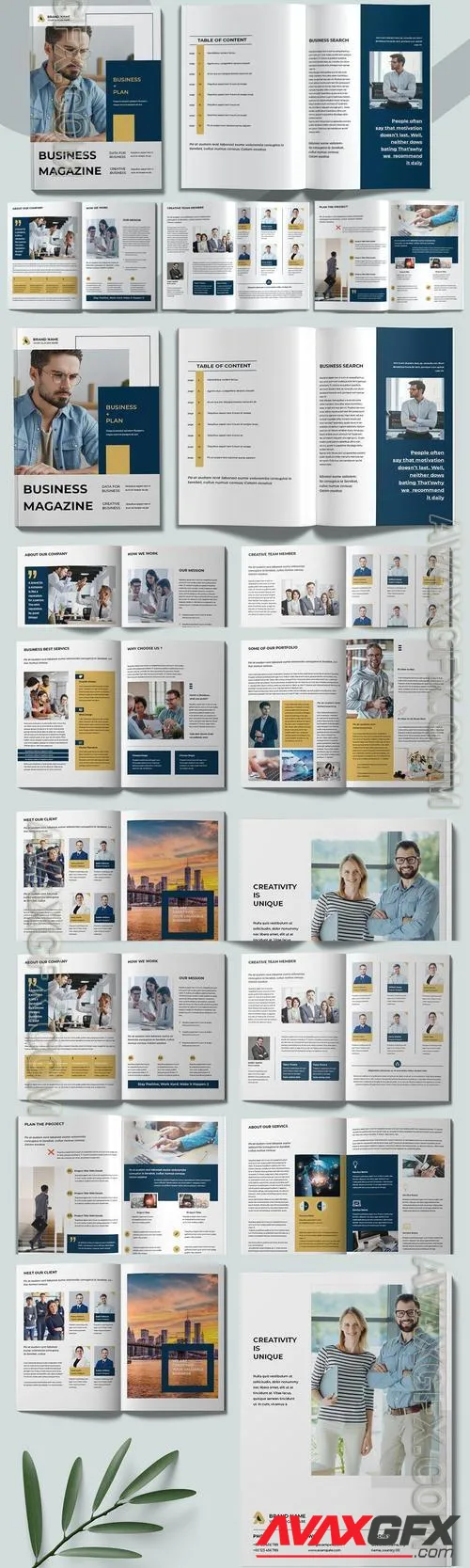 Business Magazine Template Design