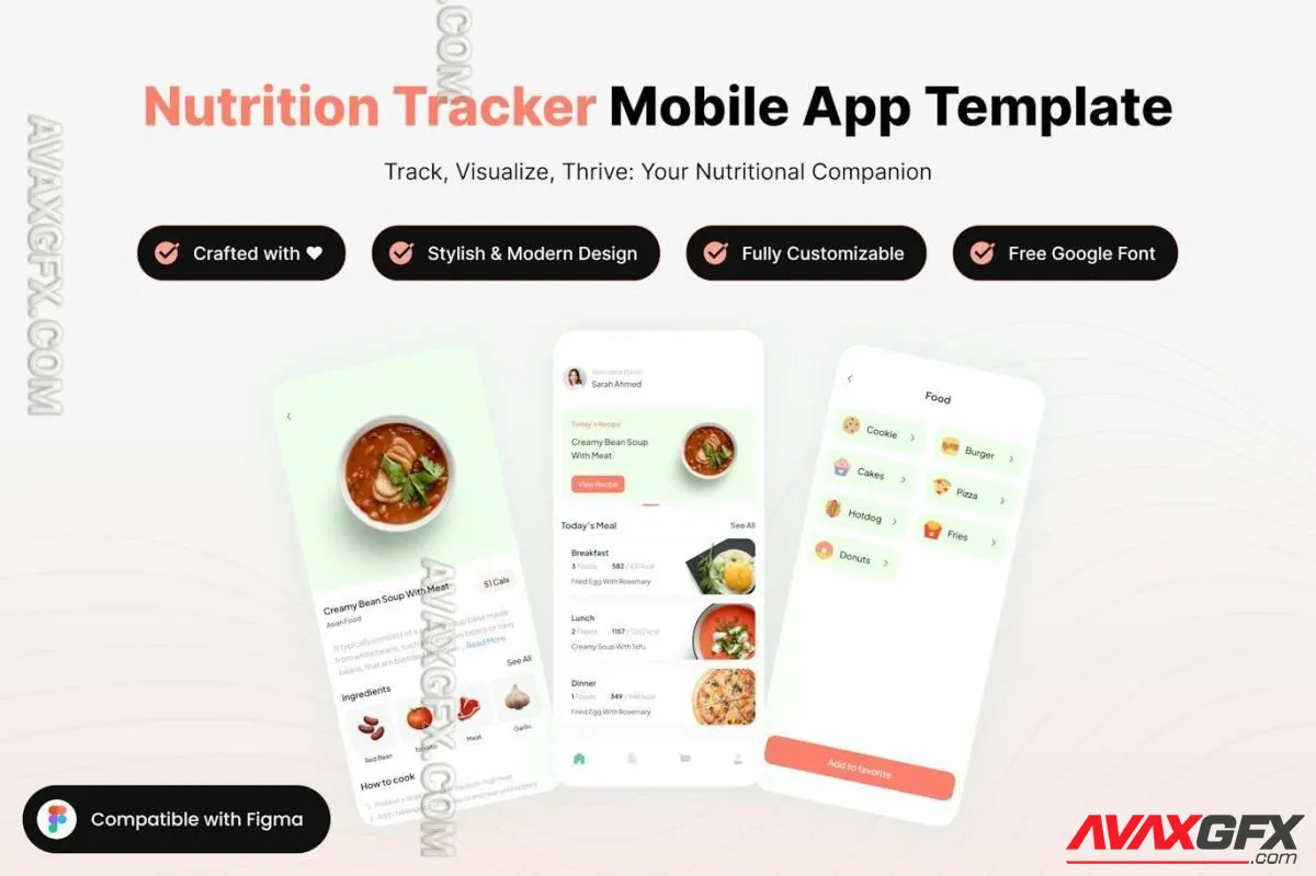 Nutrition Tracker Mobile App Template HXBSZ7Q