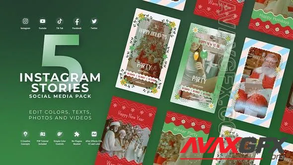 New Year Vertical Reel - Christmas Story 49908017 Videohive