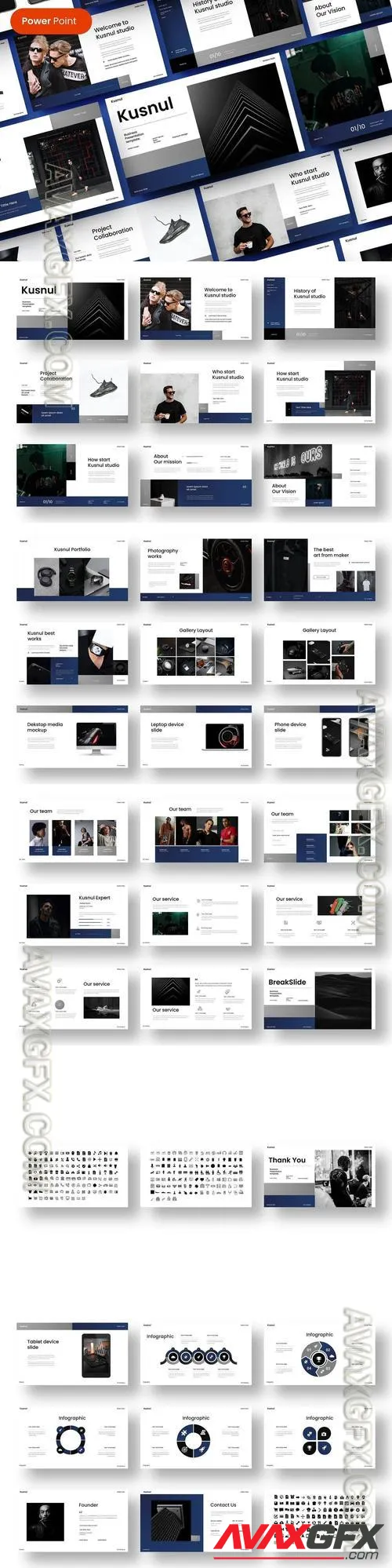 Kusnul - Business PowerPoint Template