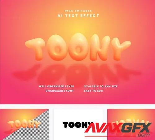 Toony Text Effect - WNUHGUM