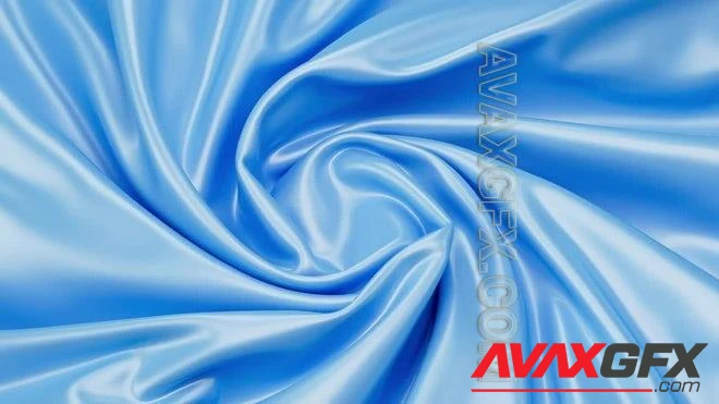MA - Rotating Abstract Blue Silk Fabric 1620017