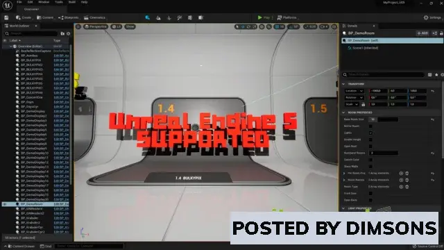 Unreal Engine Blueprints 3D VOLUME TEXT v4.17-4.27, 5.x