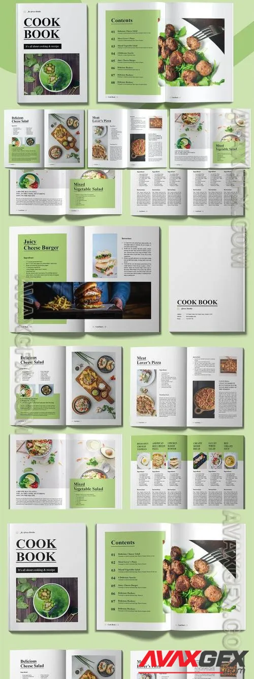 Cook Book Magazine Layout